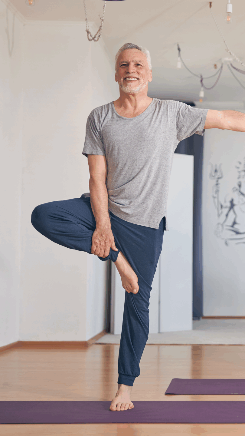 équilibre Séance de physiothérapie d'équilibre